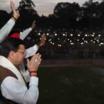 मुख्यमंत्री पुष्कर सिंह धामी बन्नू बिरादरी द्वारा परेड ग्राउंड, देहरादून में आयोजित दशहरा महोत्सव में हुए शामिल